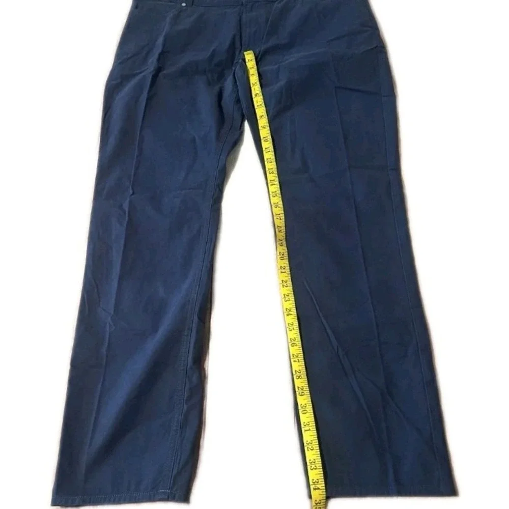 NEW Peter Millar Mens Pants Jeans 40x34 Blue Delvin Twill Five-Pocket Golf Chino - Picture 15 of 16